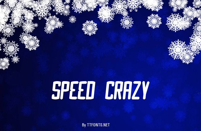 Speed Crazy example